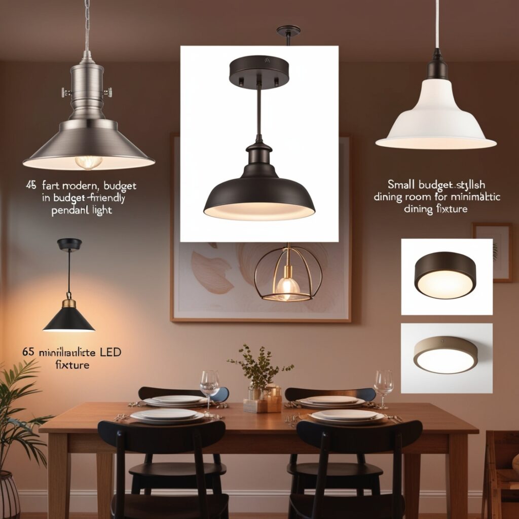 Dining Room Light Fixtures: Finding Affordable Options