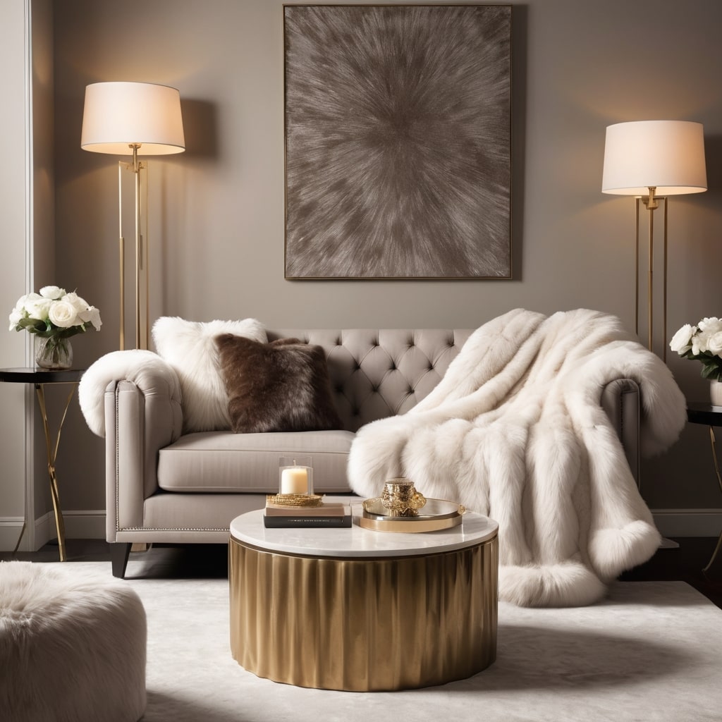 Faux Fur Throws for a Glamorous Touch