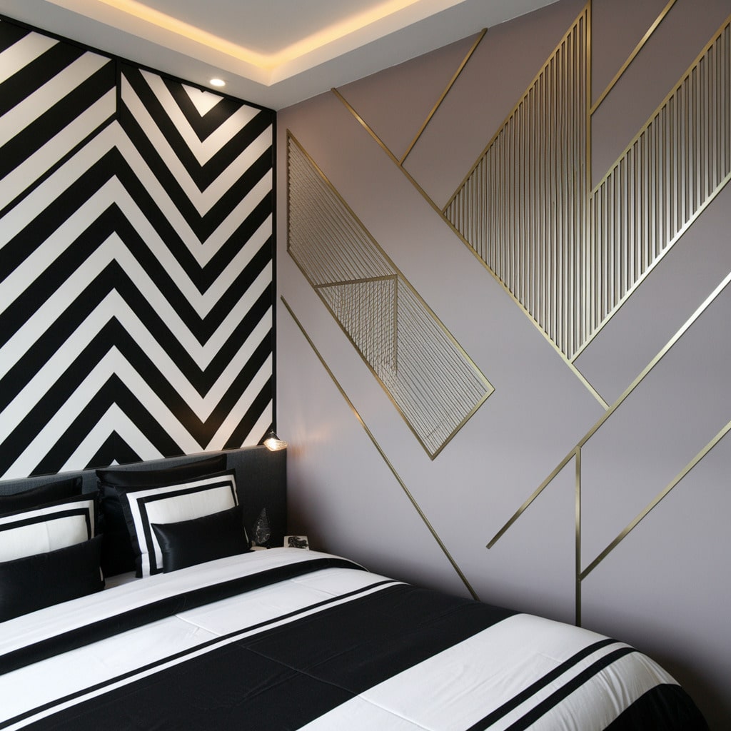 Bedroom Wall Decor Ideas: Incorporating Geometric Patterns