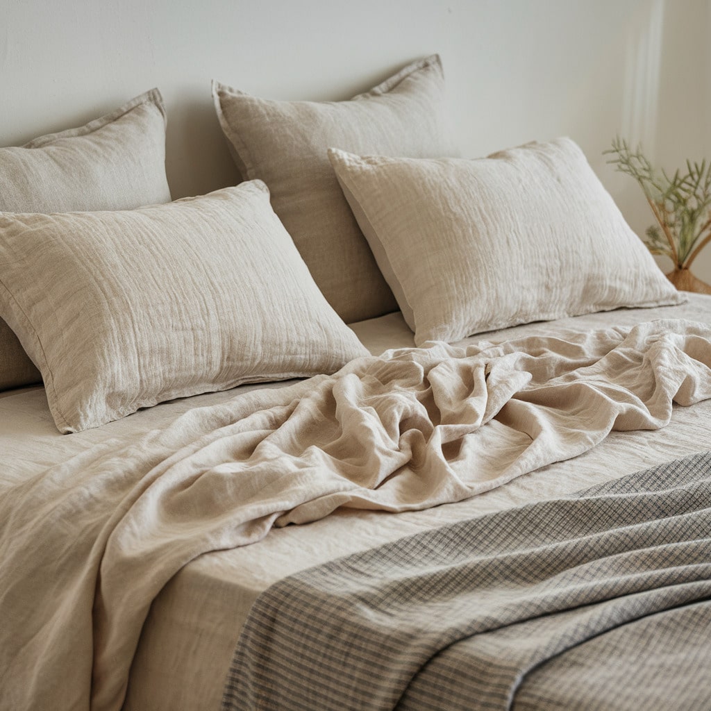 linen bed sheet set